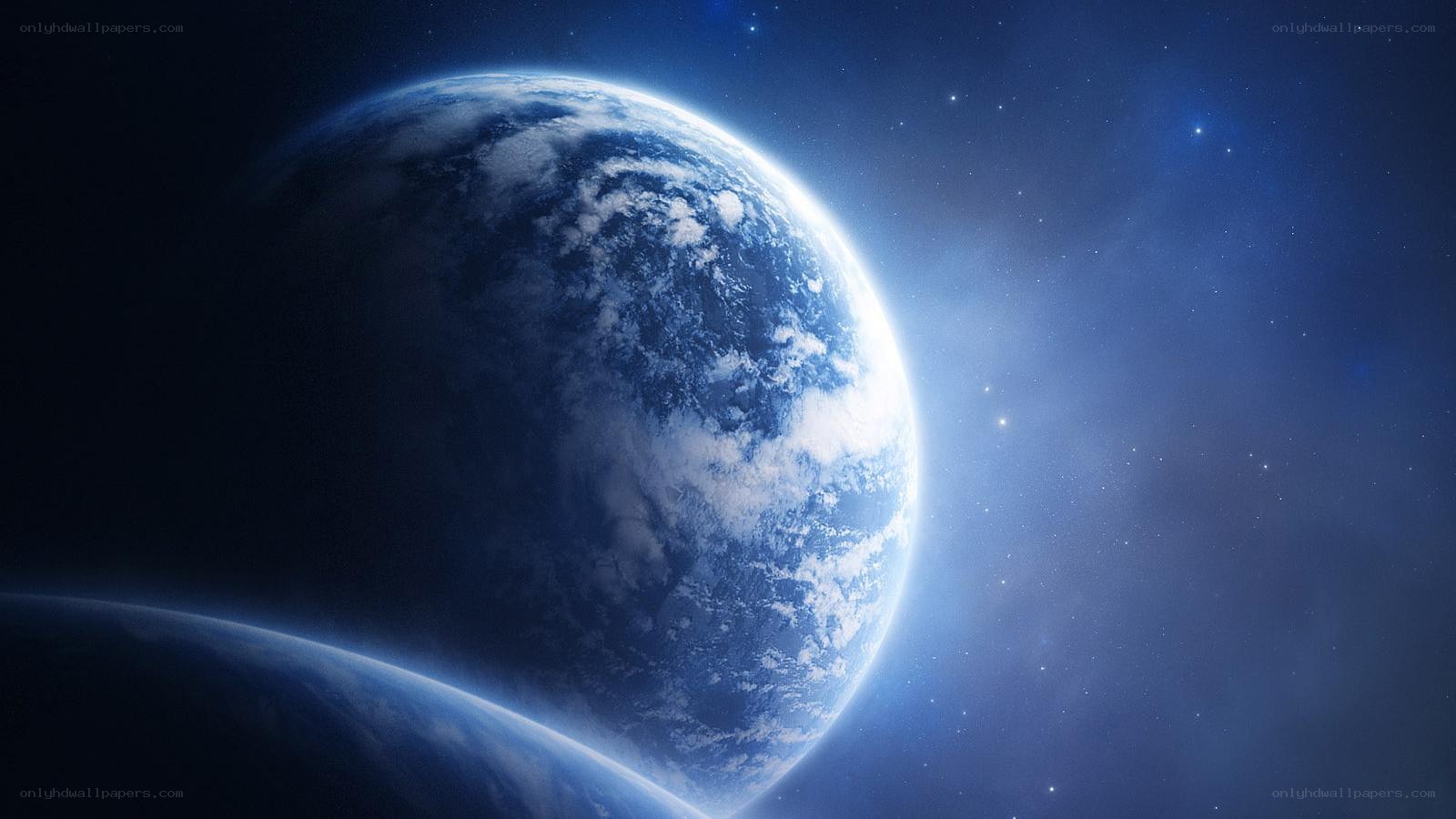 Earth from space view