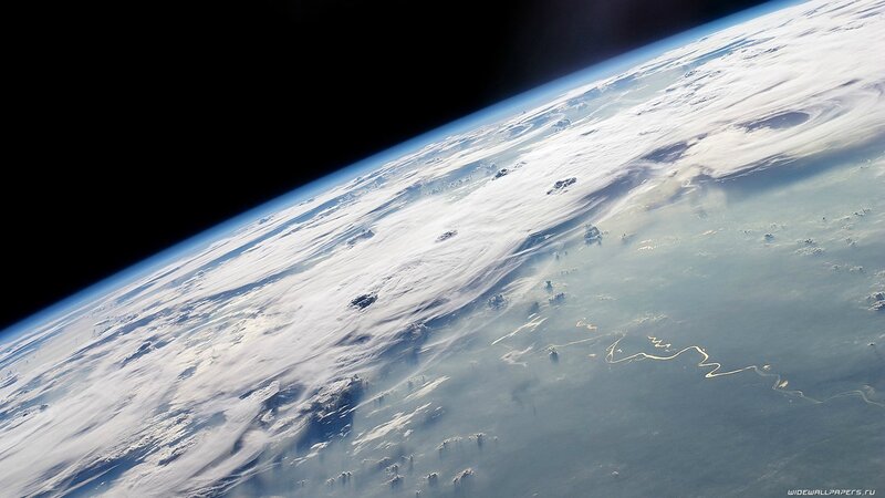 Earth from space view