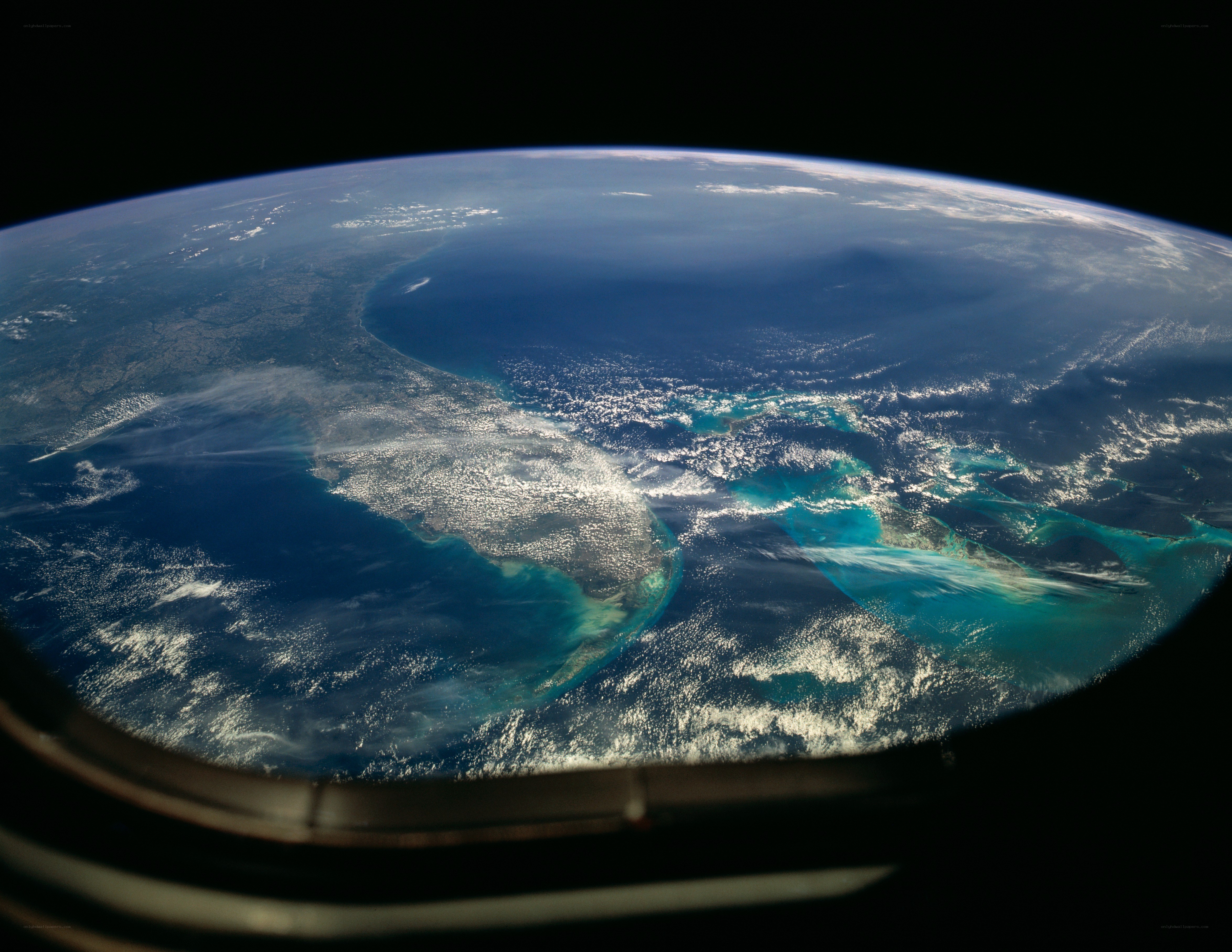 Earth from space view