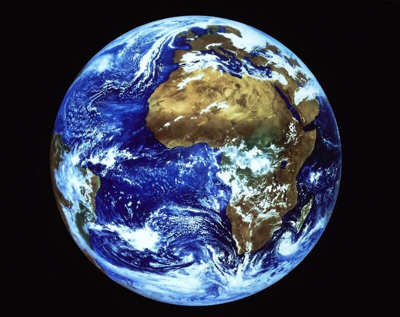 Earth from space view