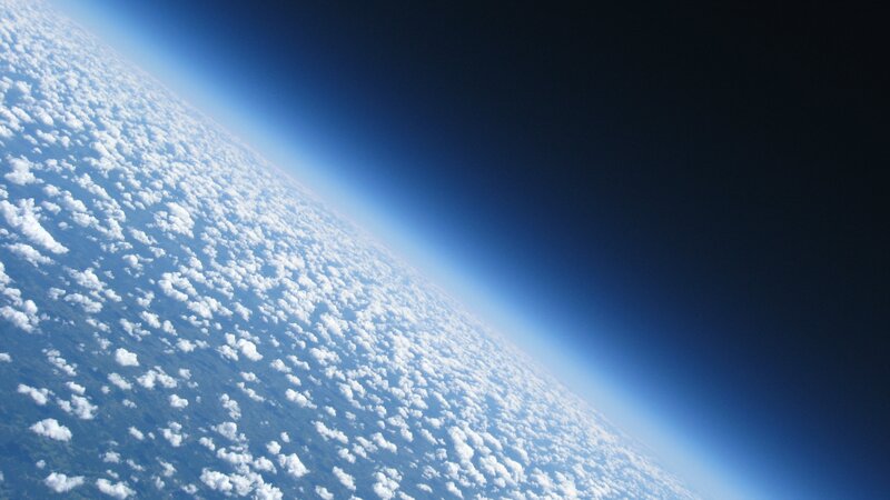 Earth from space view