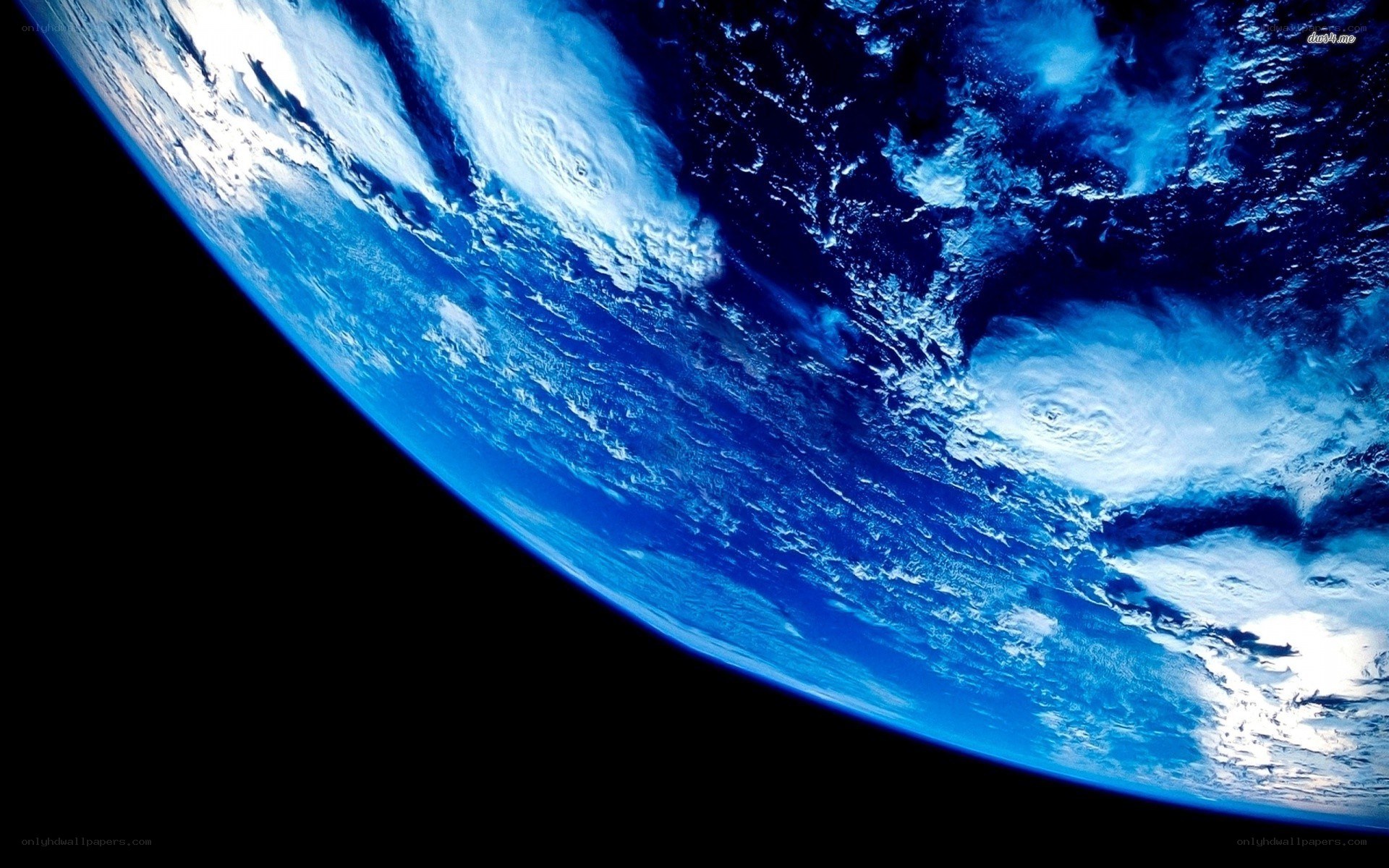 Earth from space view