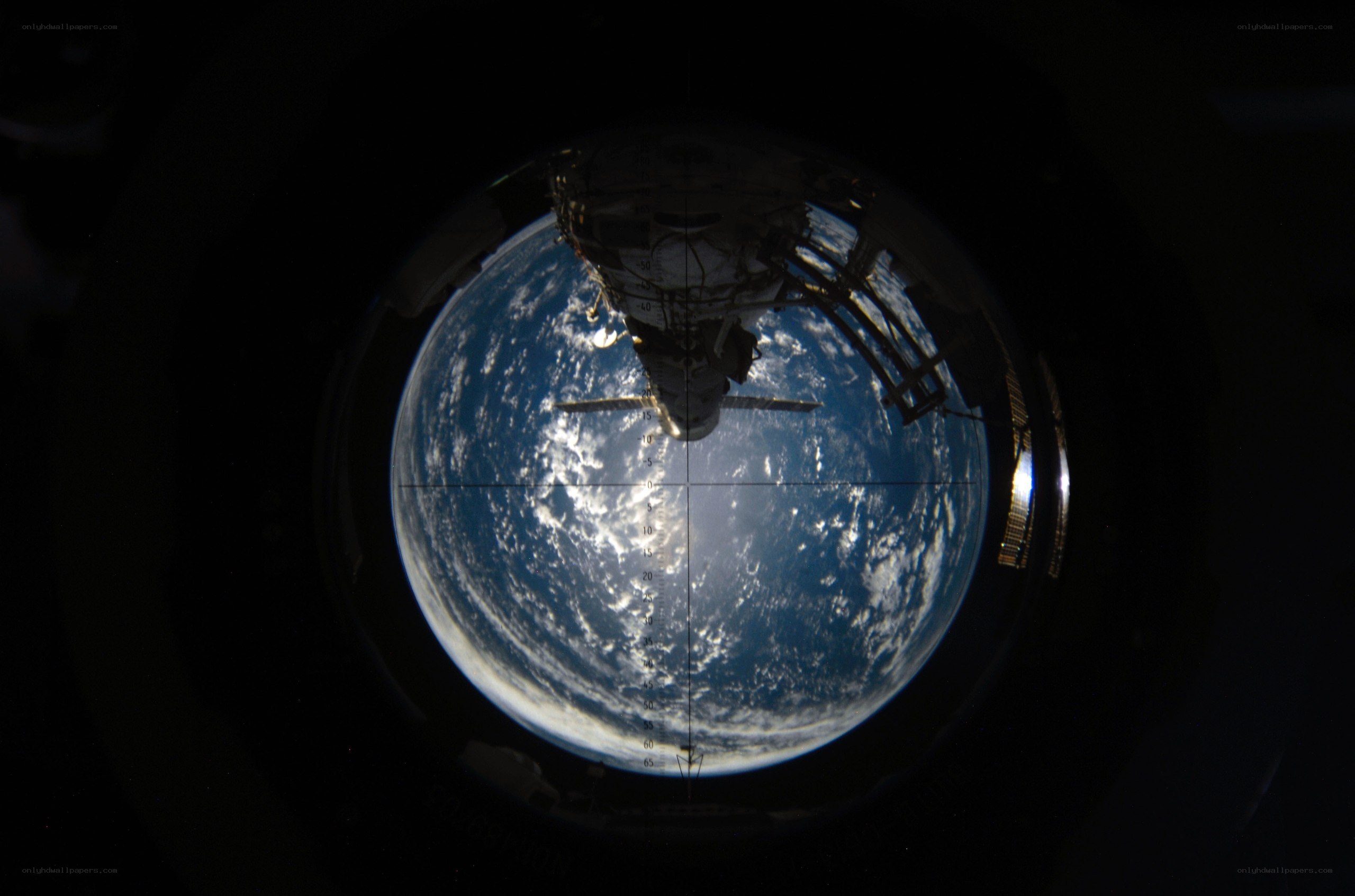Earth from space view