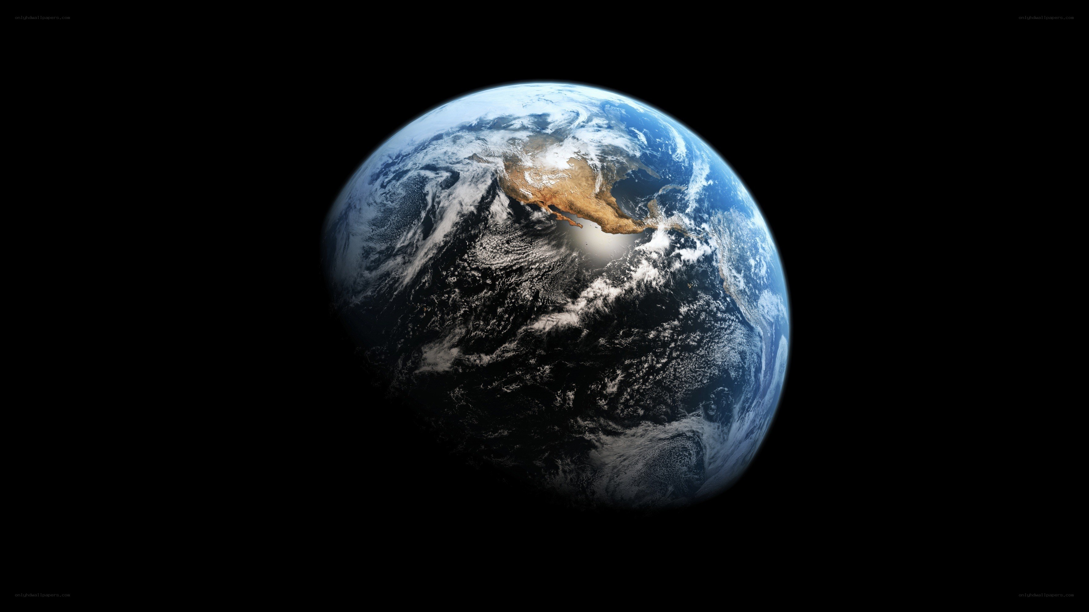 Earth from space view