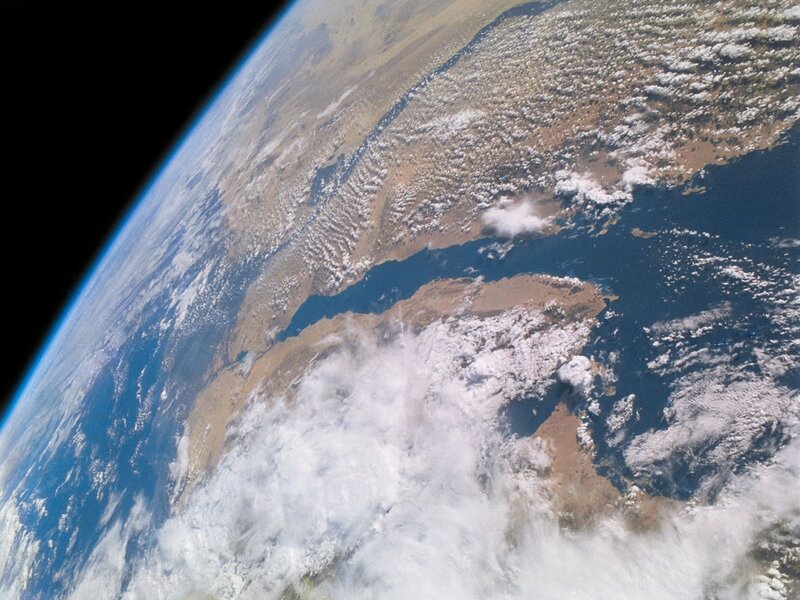 Earth from space view