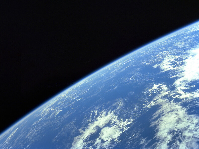 Earth from space view