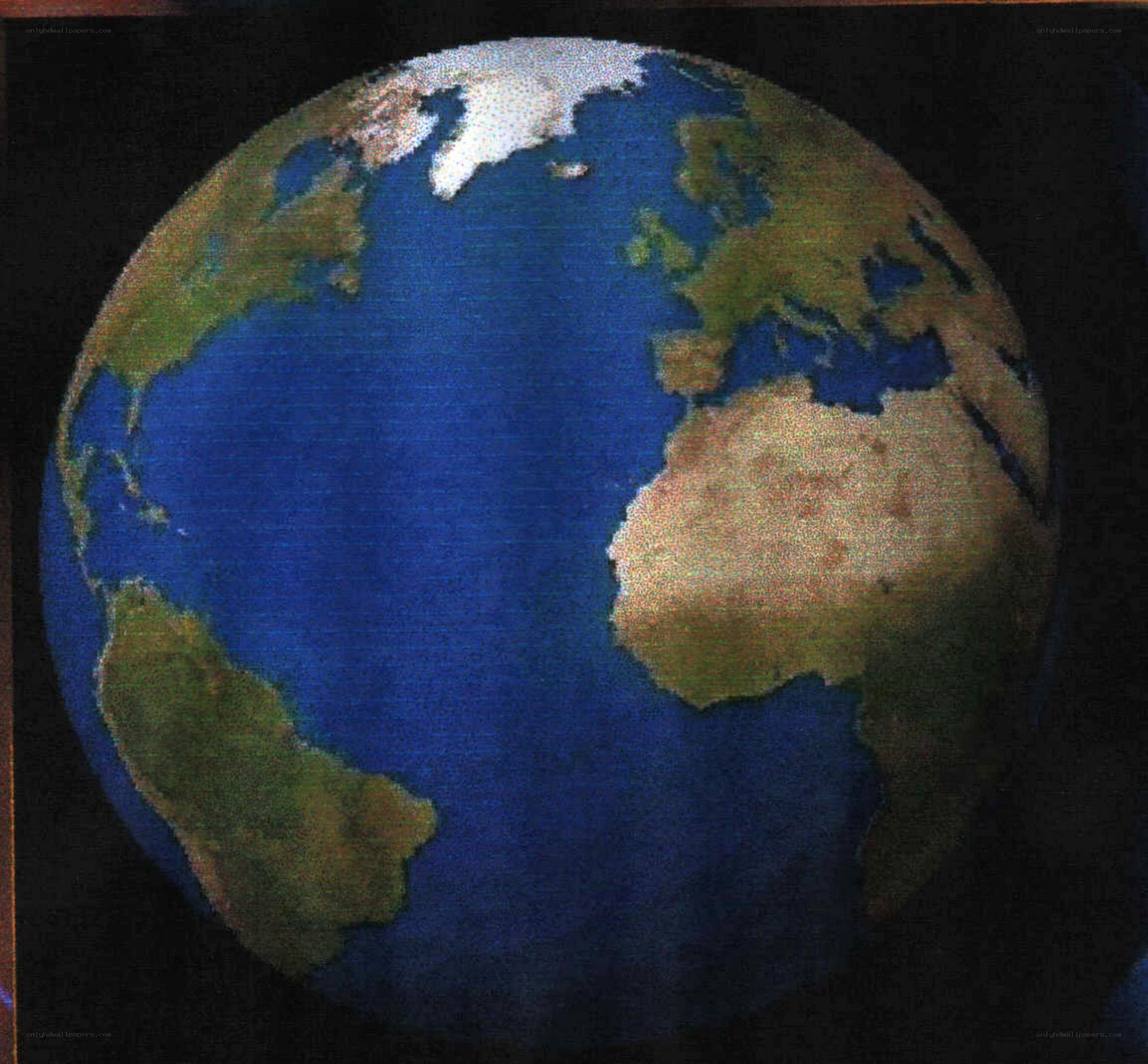 Earth from space view