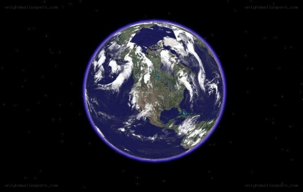 Earth from space view