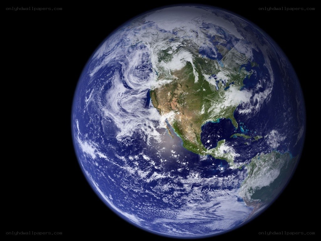 Earth from space view