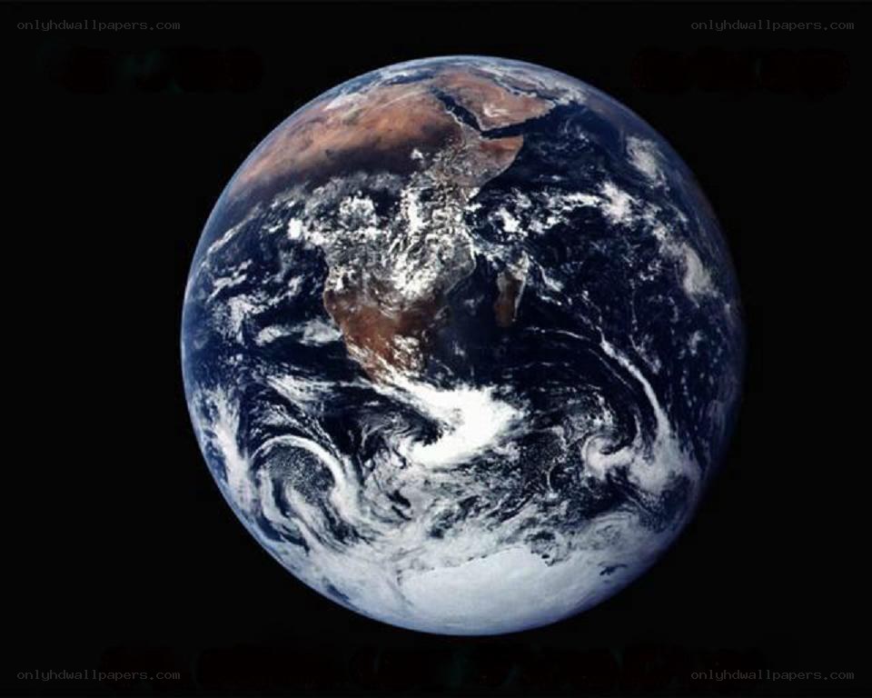 Earth from space view