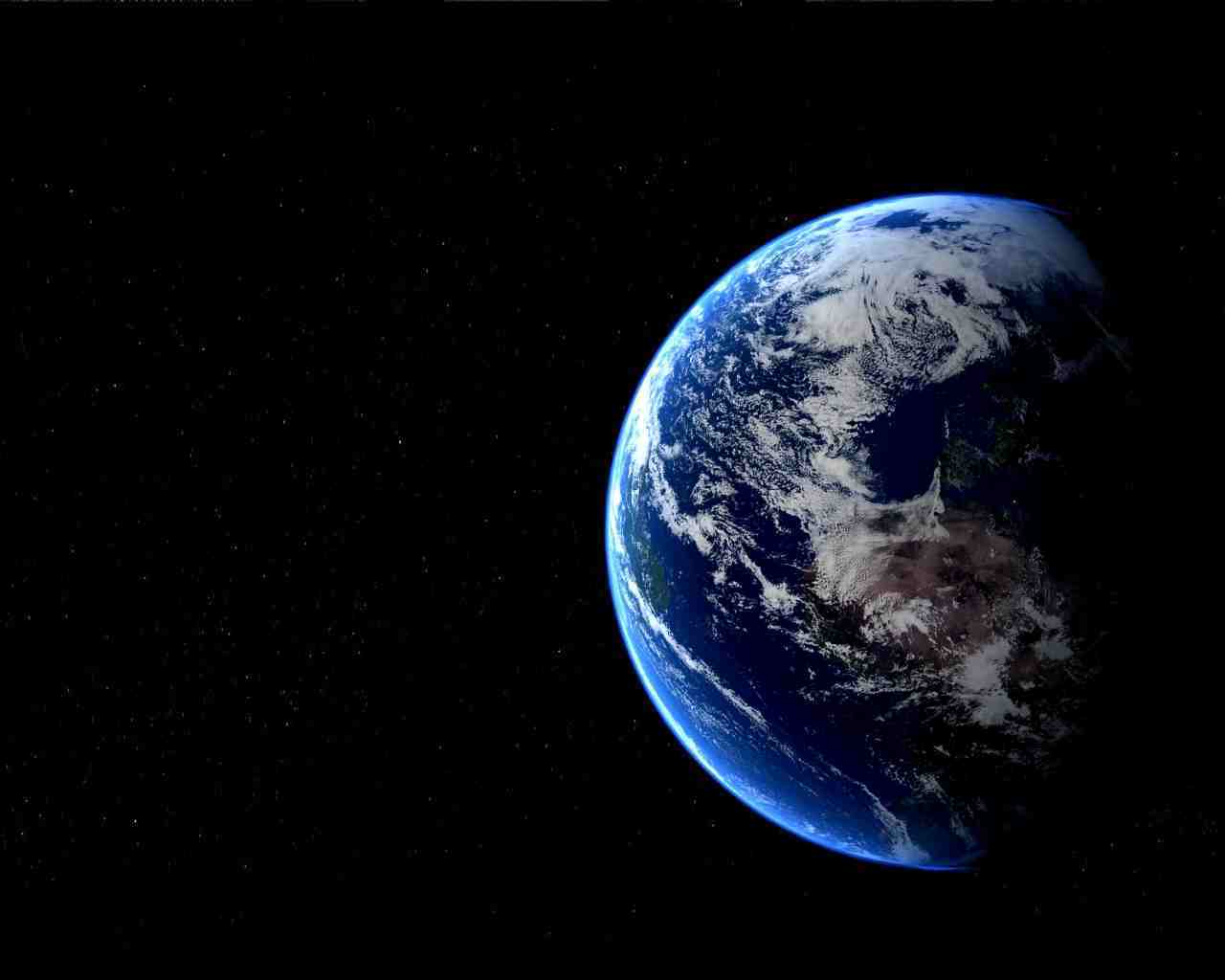 Earth from space view