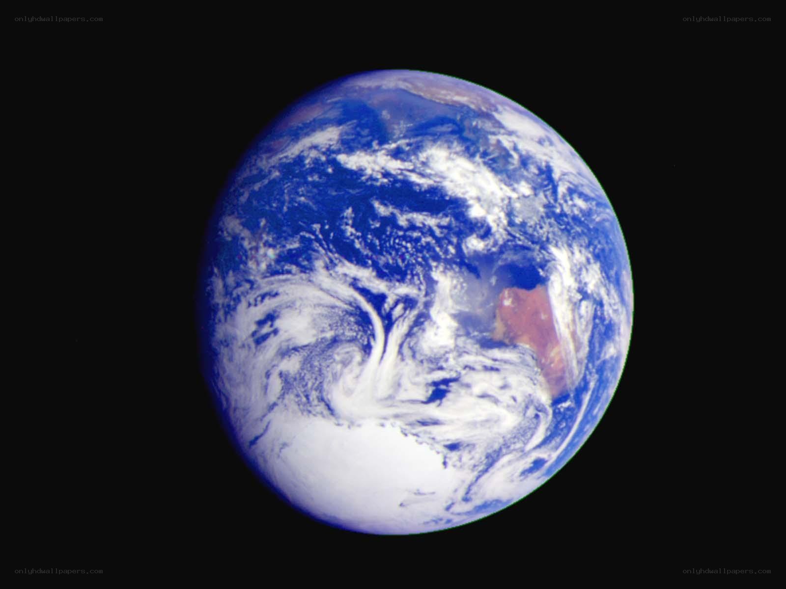 Earth from space view