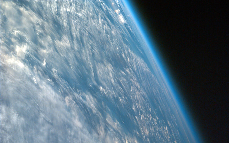 Earth from space view