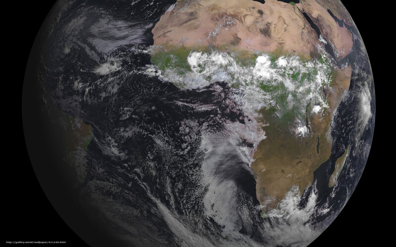 Earth from space view