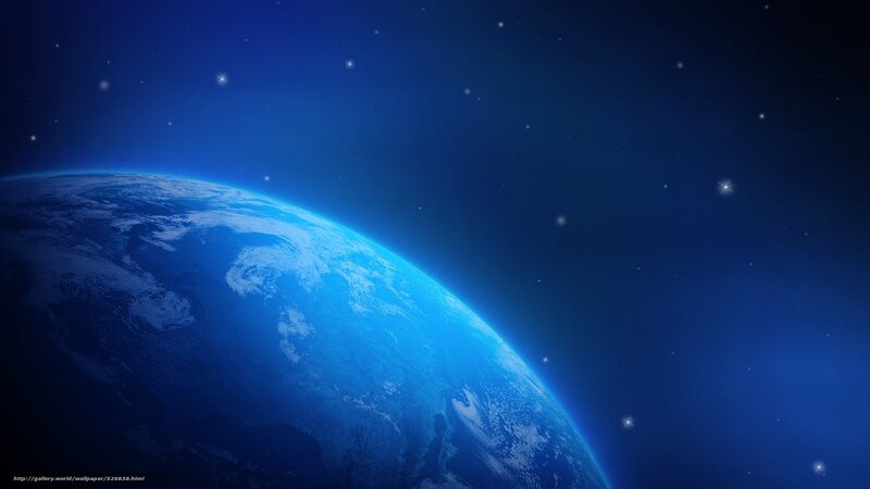 Earth from space view