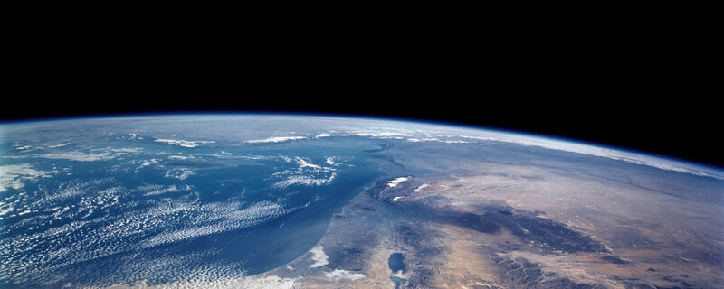 Earth from space view