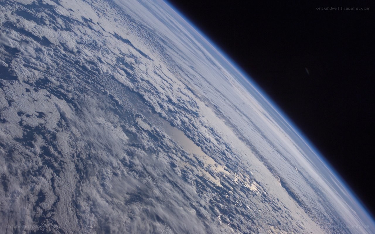 Earth from space view