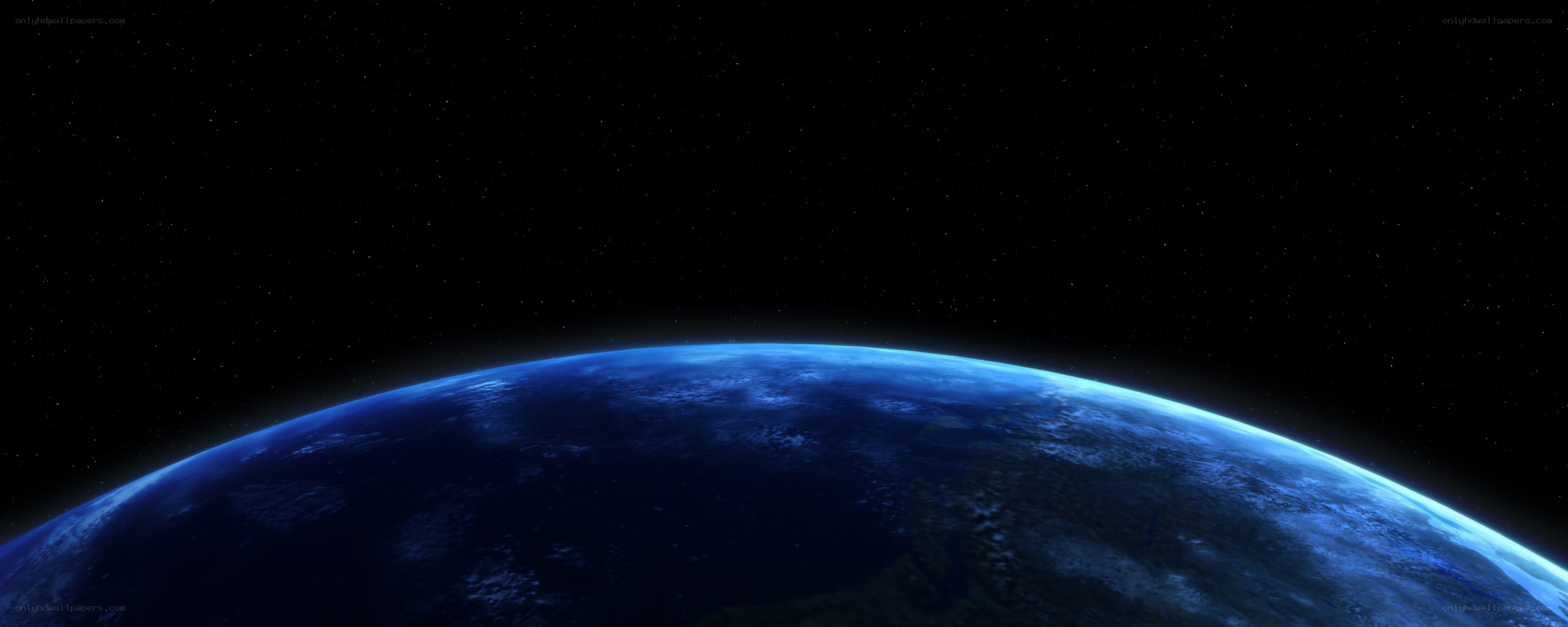 Earth from space view