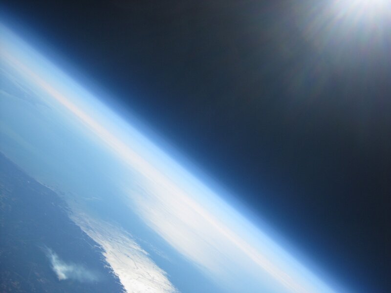 Earth from space view