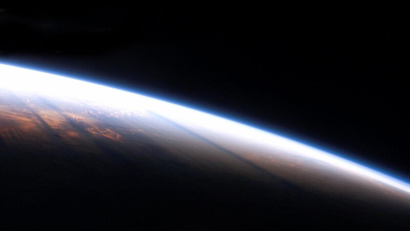 Earth from space view