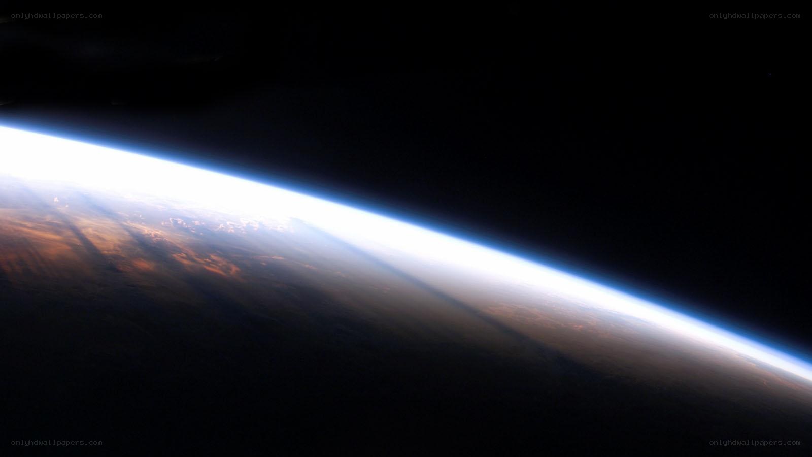 Earth from space view