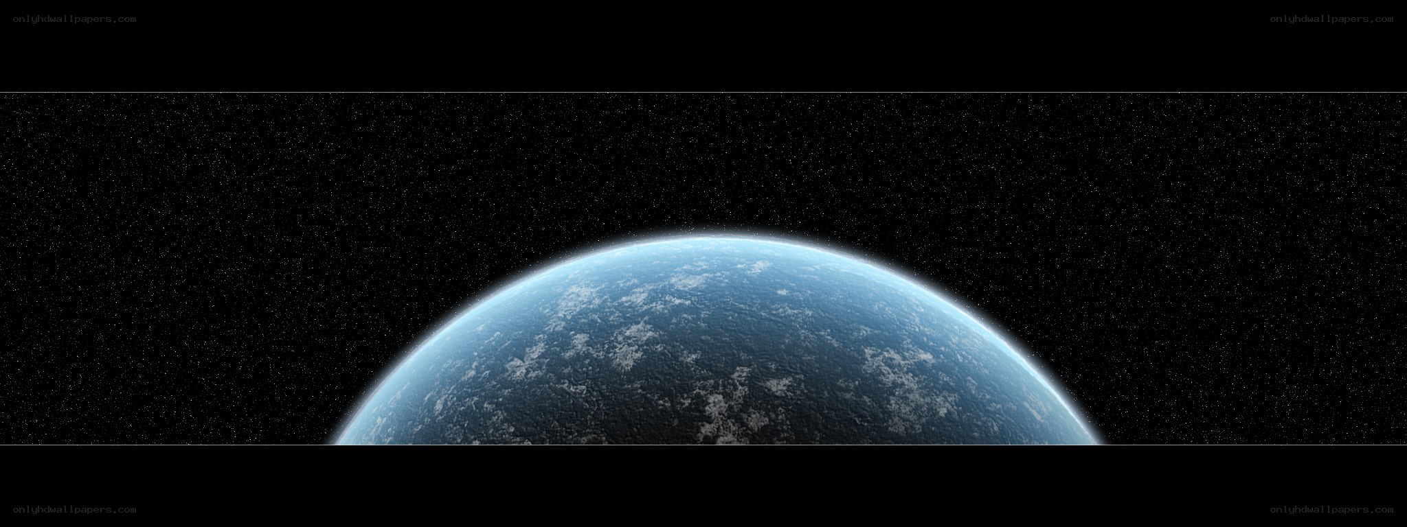 Earth from space view