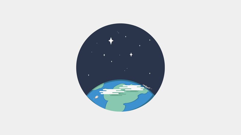 Earth from Space View — Blue