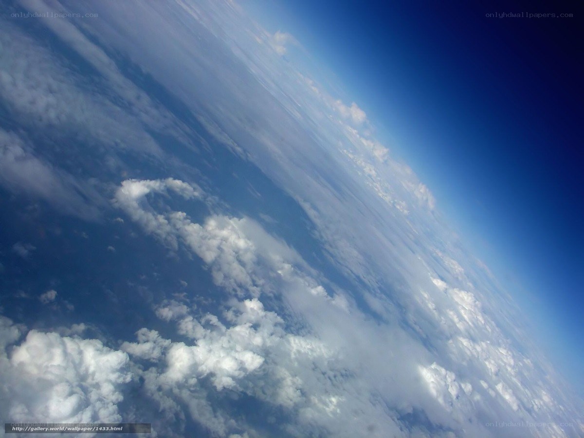 Earth from space view