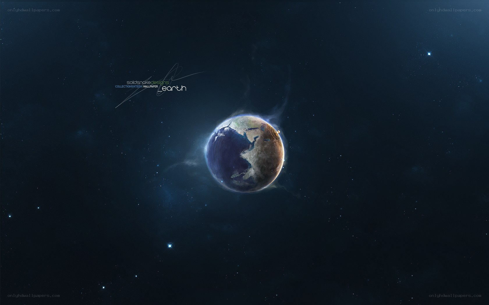 Earth from space wallpaper