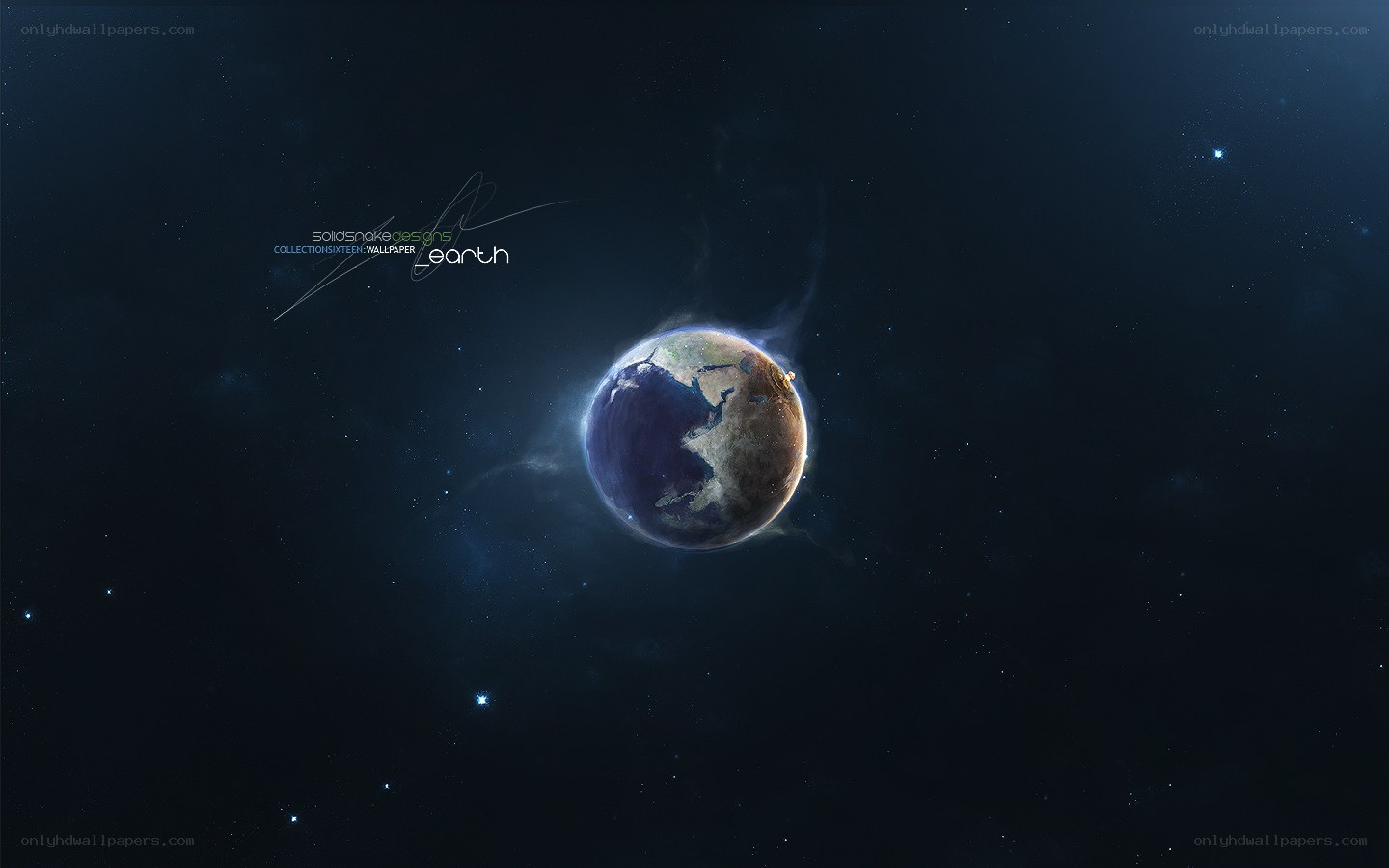 Earth from space wallpaper