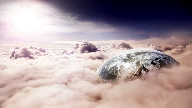 Earth from Space — White, Dramatic, Sunrise