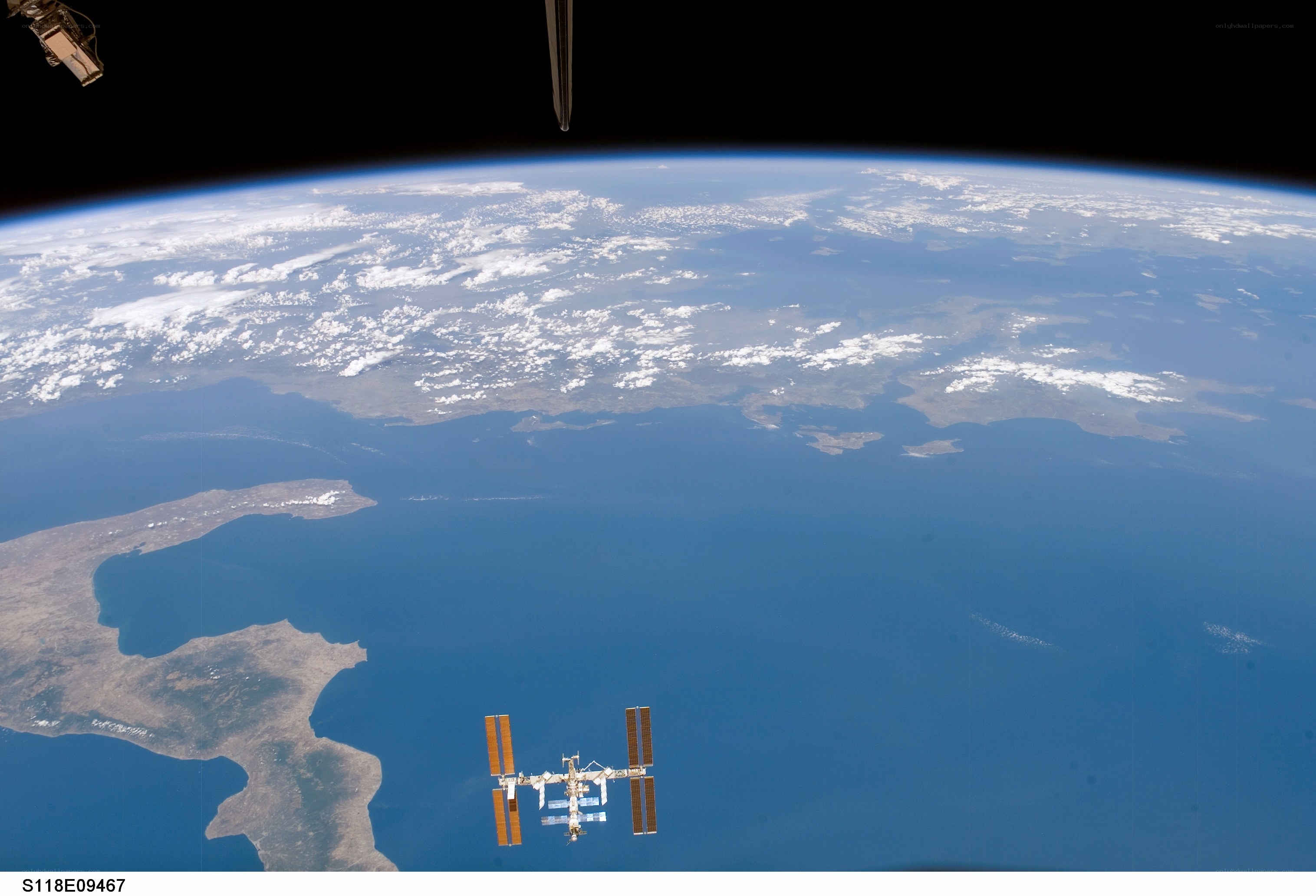 Earth from space with ISS