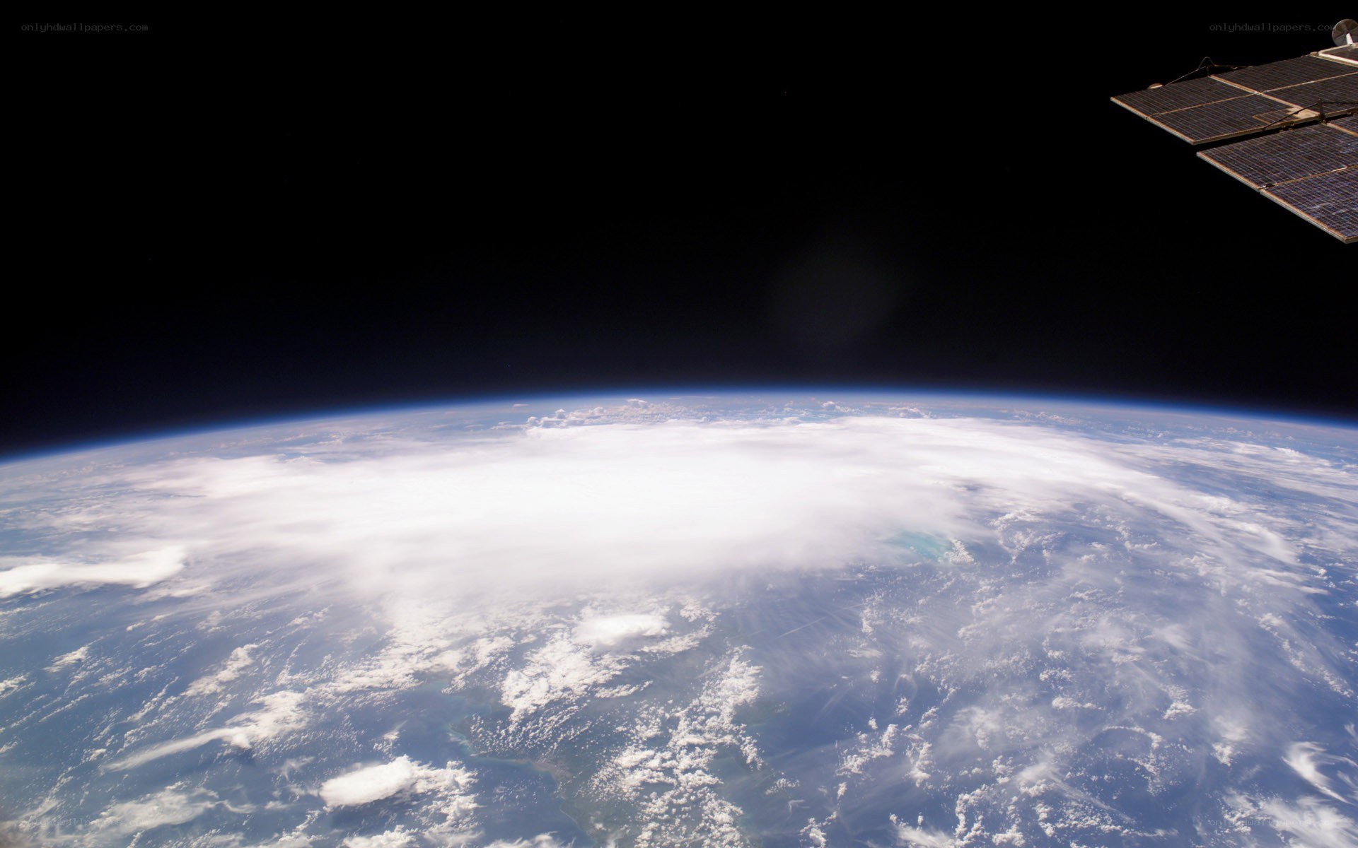 Earth from space with satellite