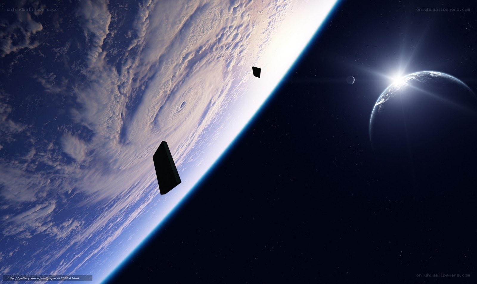 Earth from space with satellites