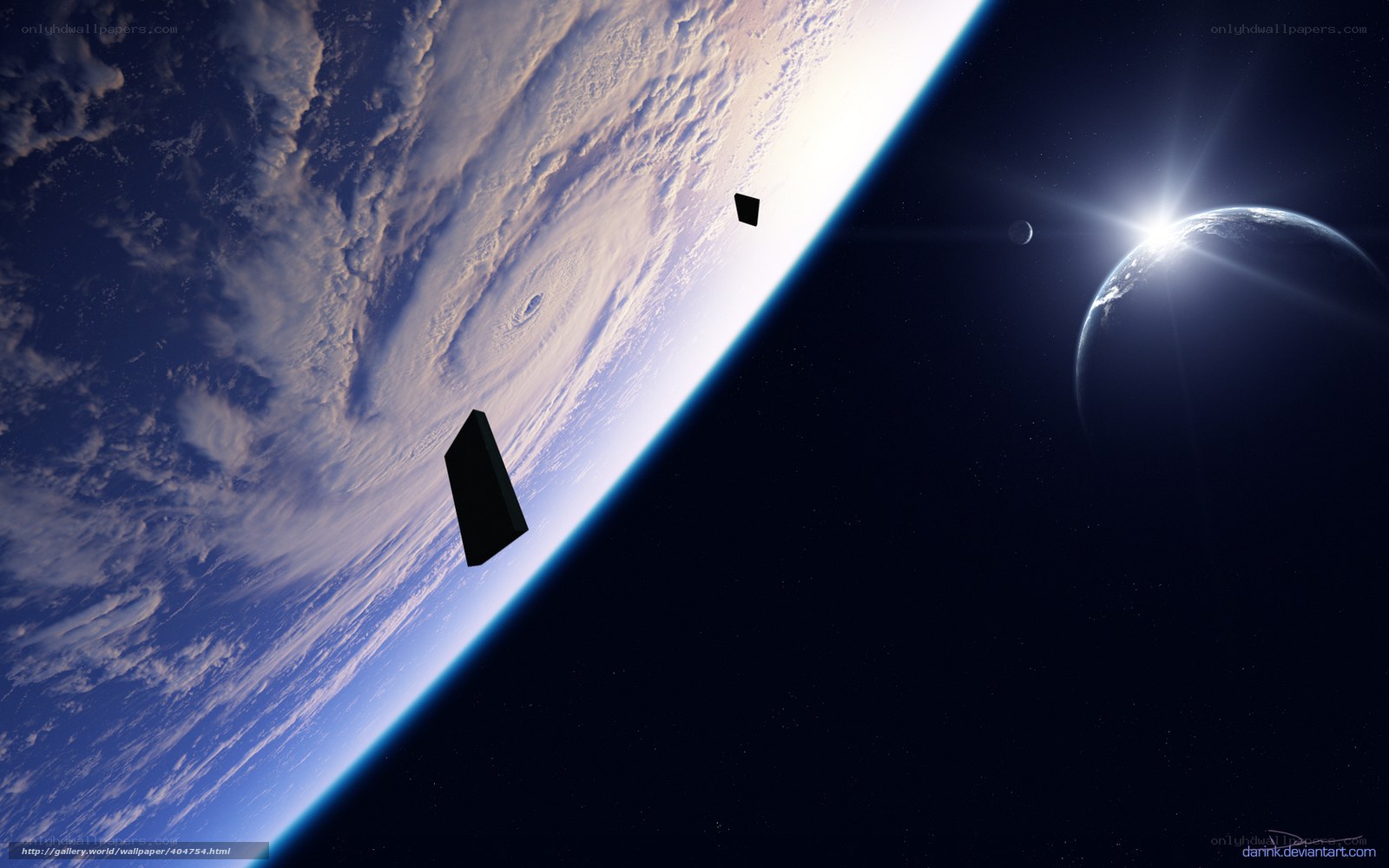 Earth from space with satellites