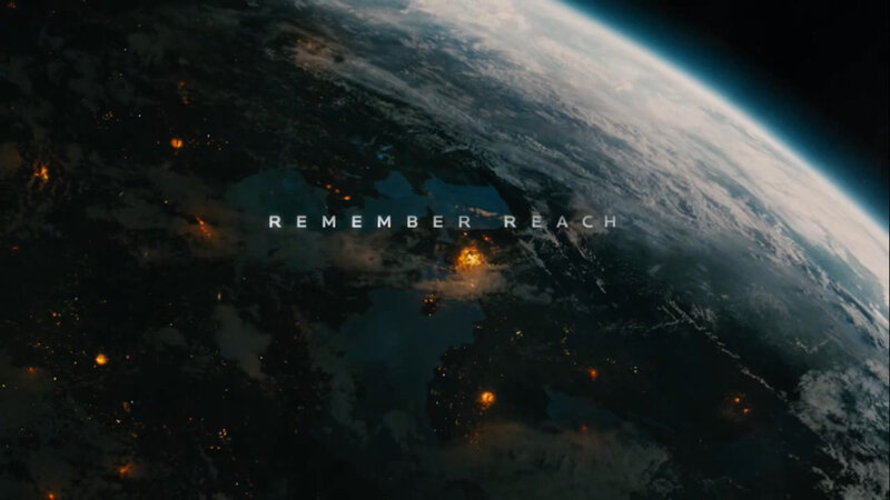 Earth from space with text
