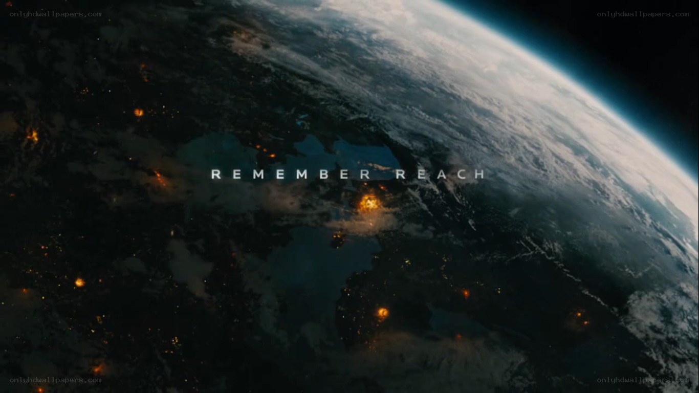 Earth from space with text