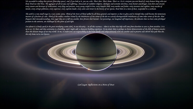 Earth from space with text