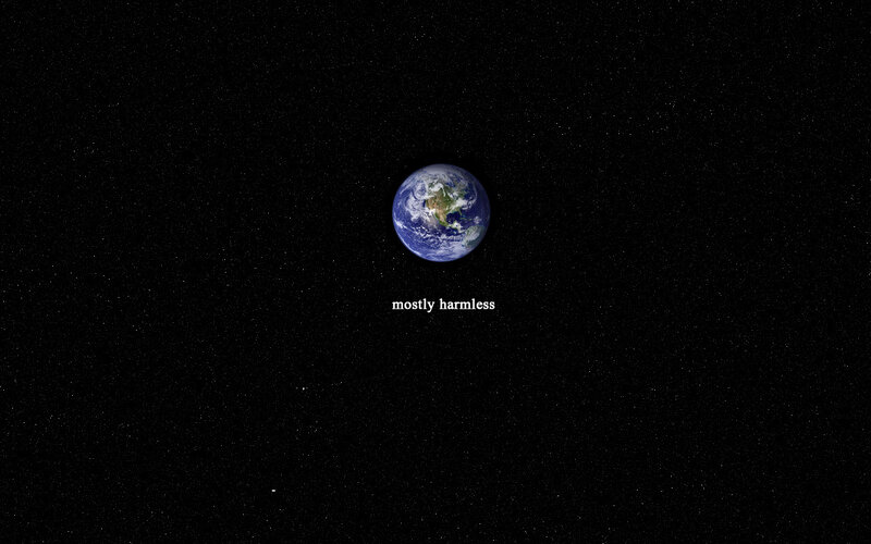 Earth from space with text