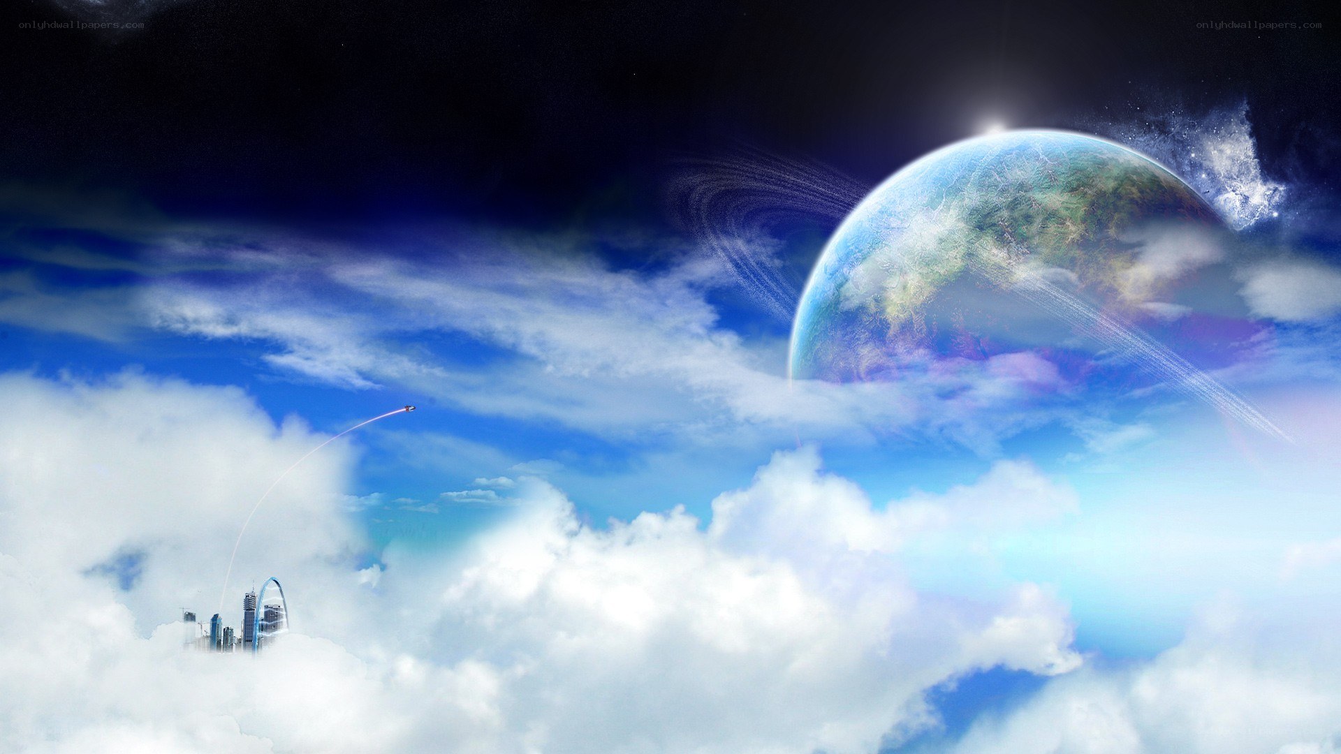 Earth from the clouds