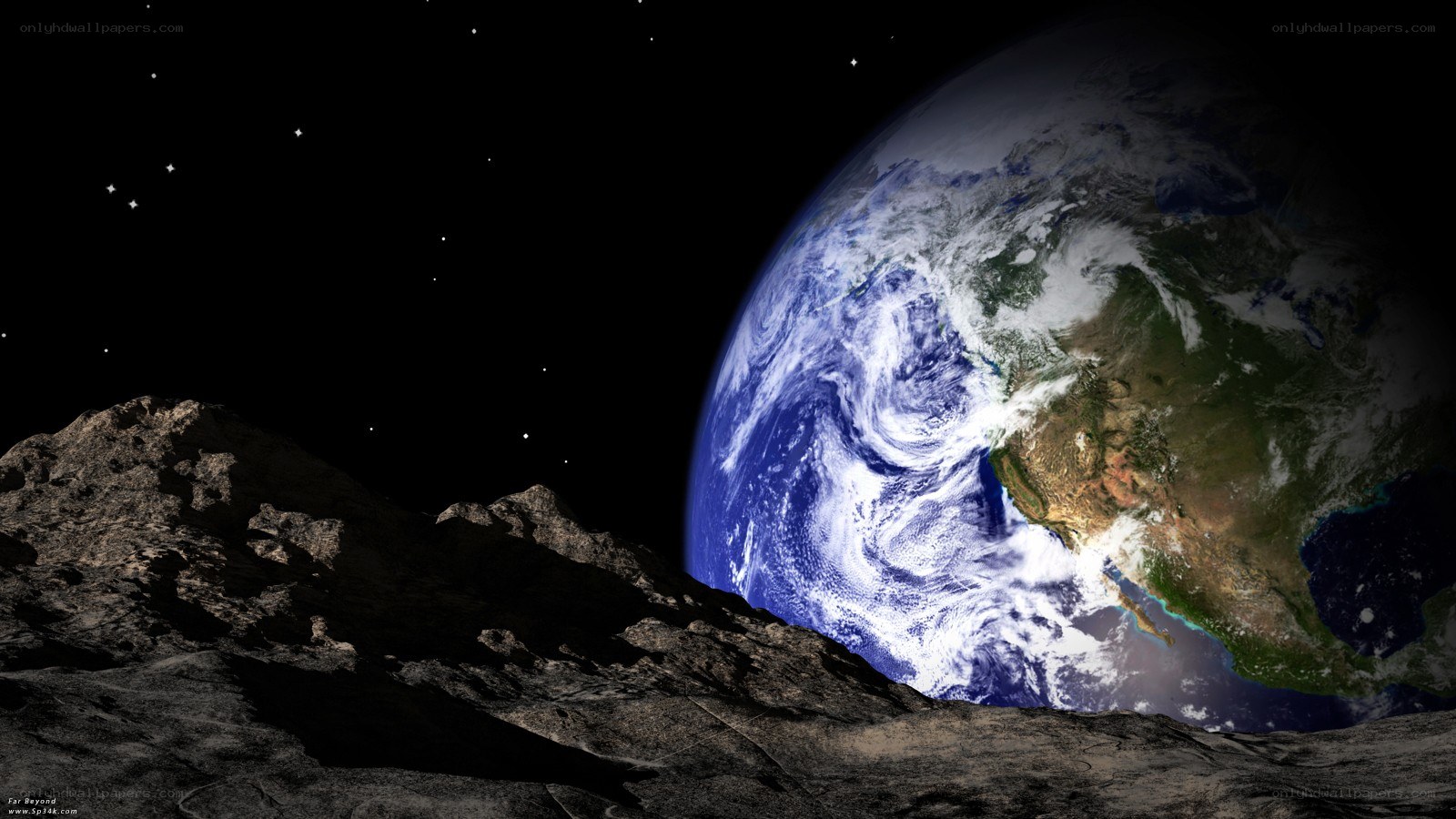 Earth from the Moon's surface