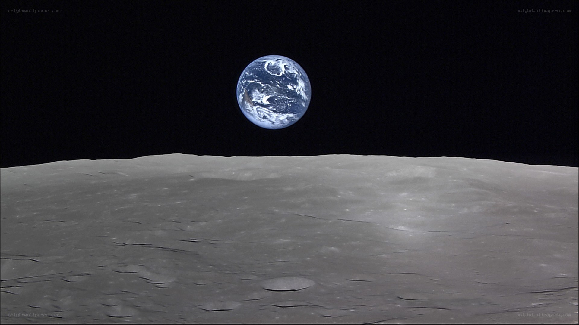 Earth from the Moon's surface