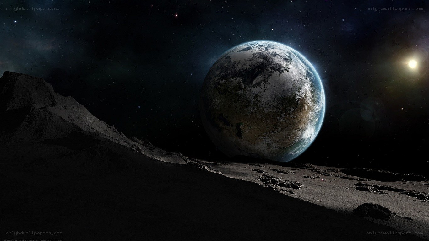 Earth from the Moon's surface