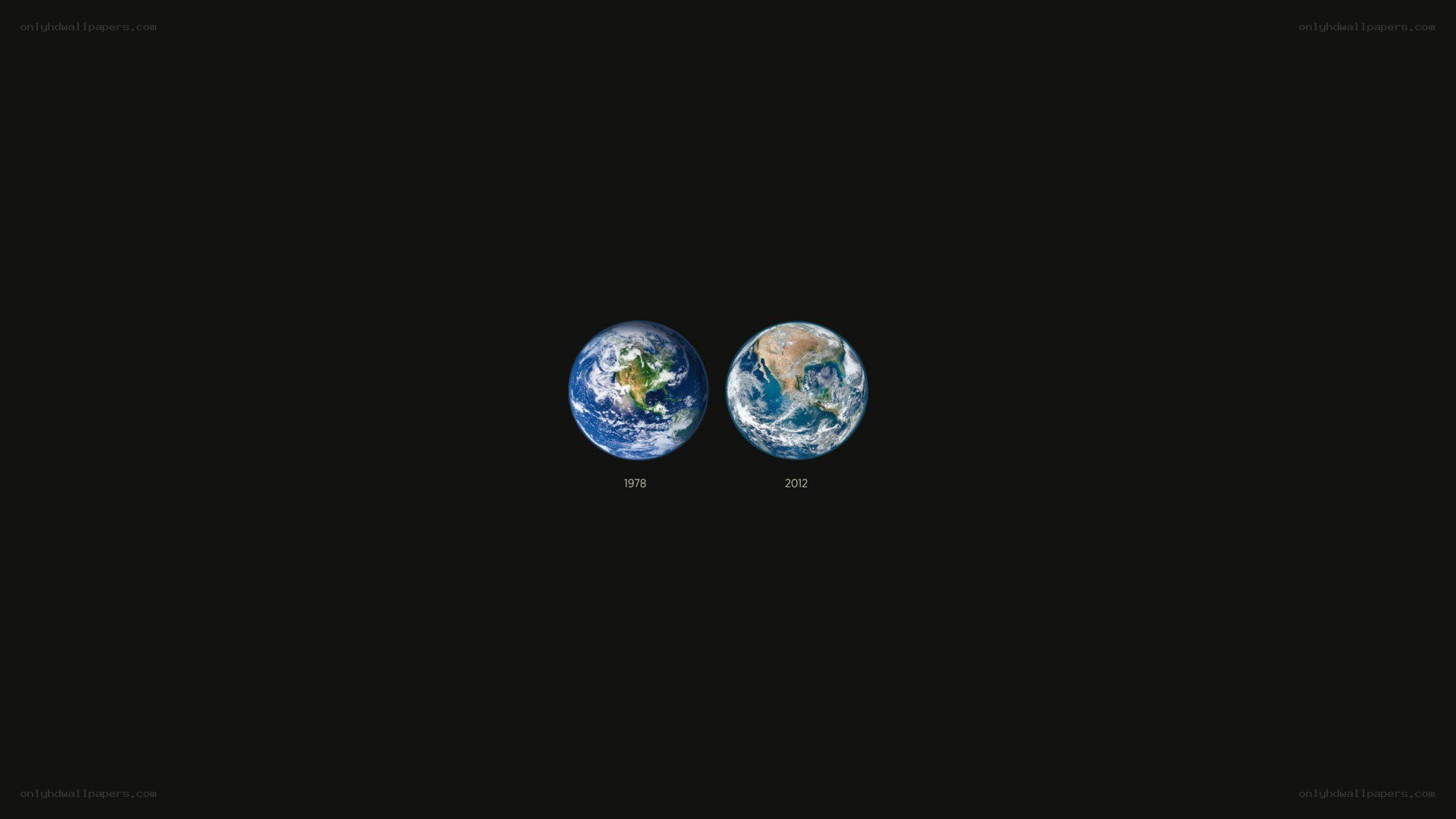 Earth in 1978 and 2012