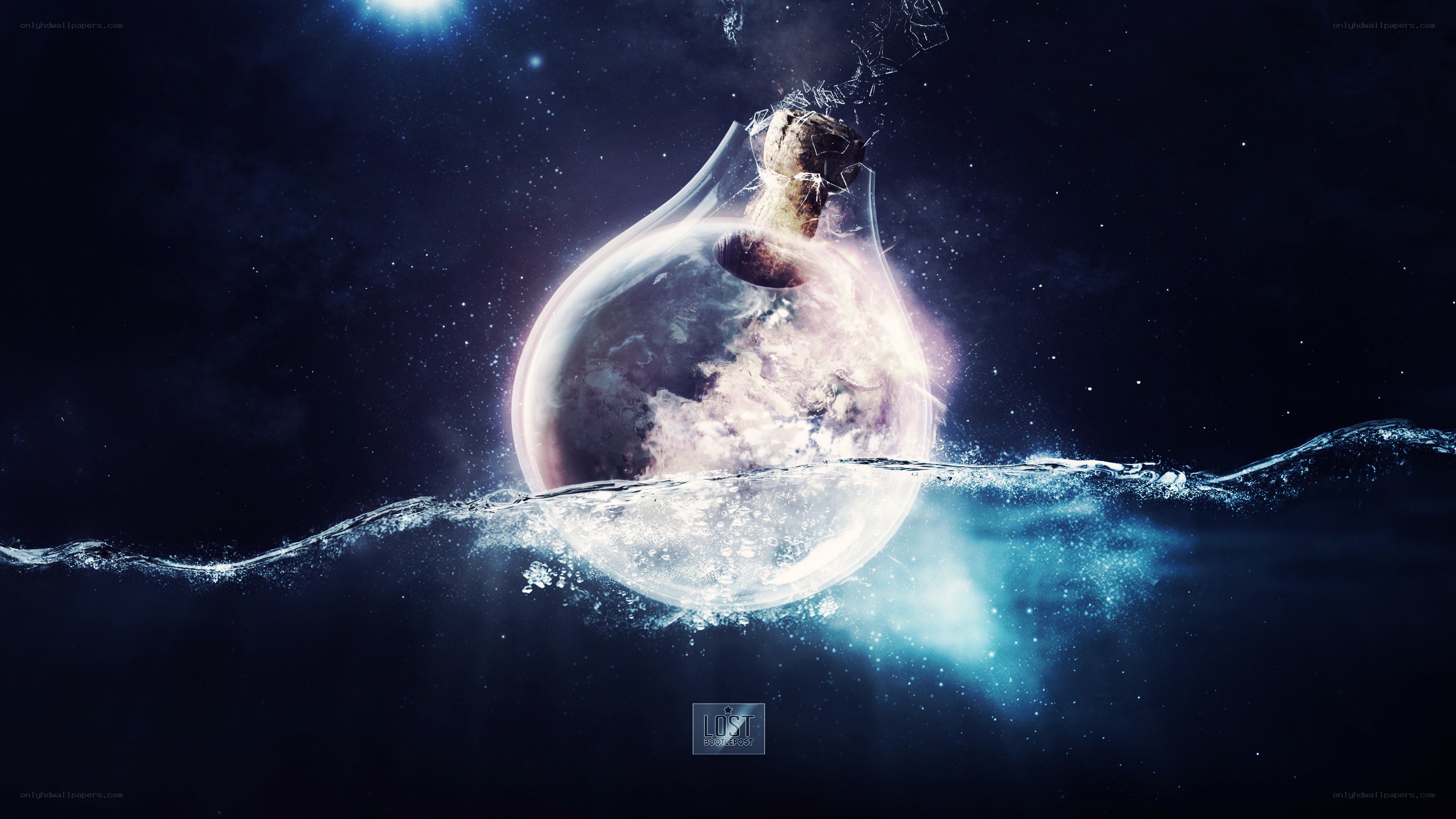 Earth in a bottle