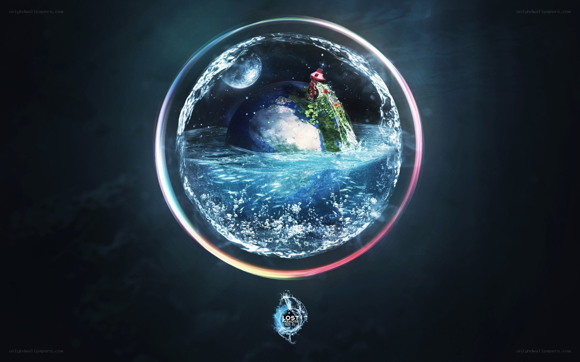 Earth in a bubble