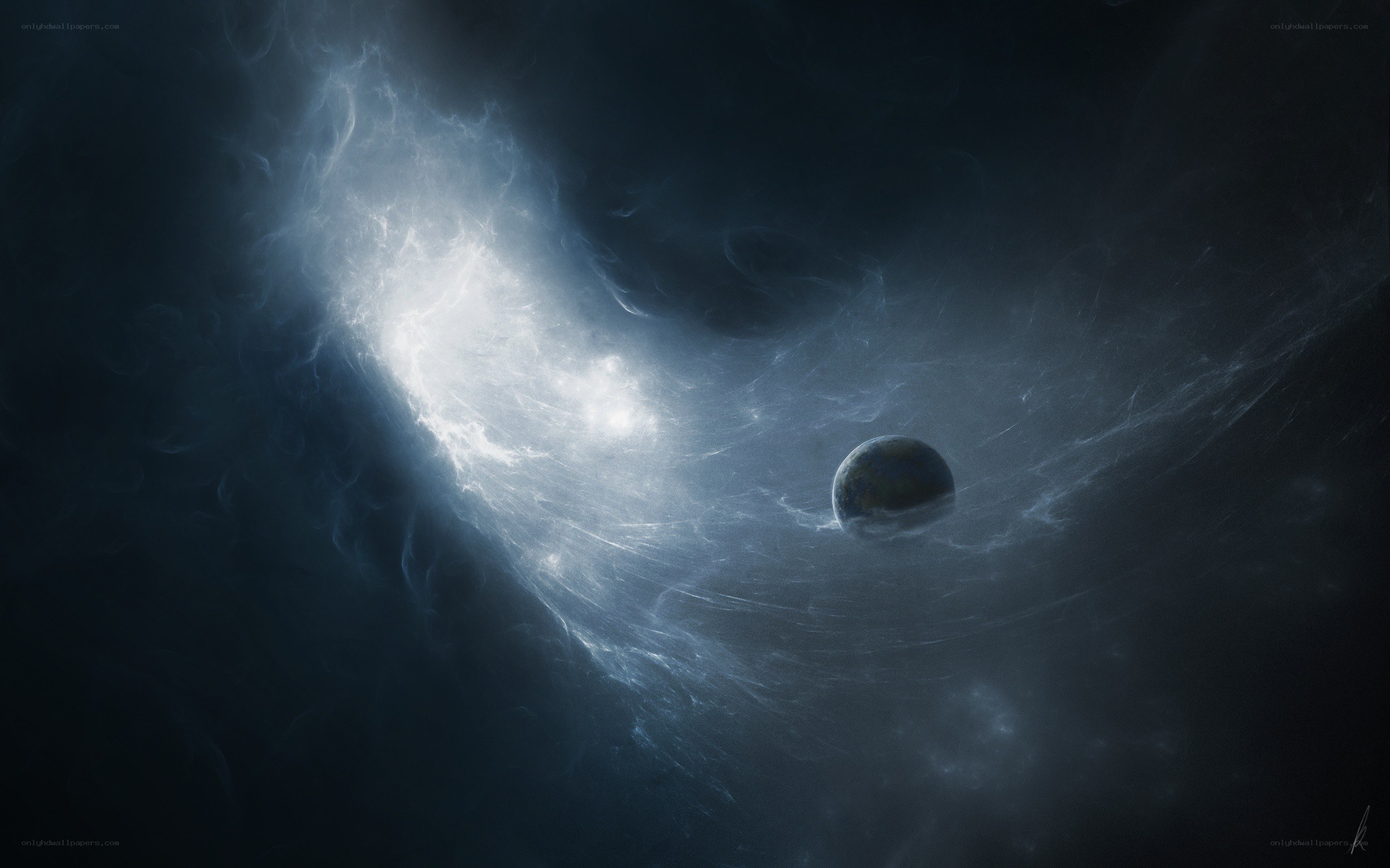 Earth in a cosmic nebula