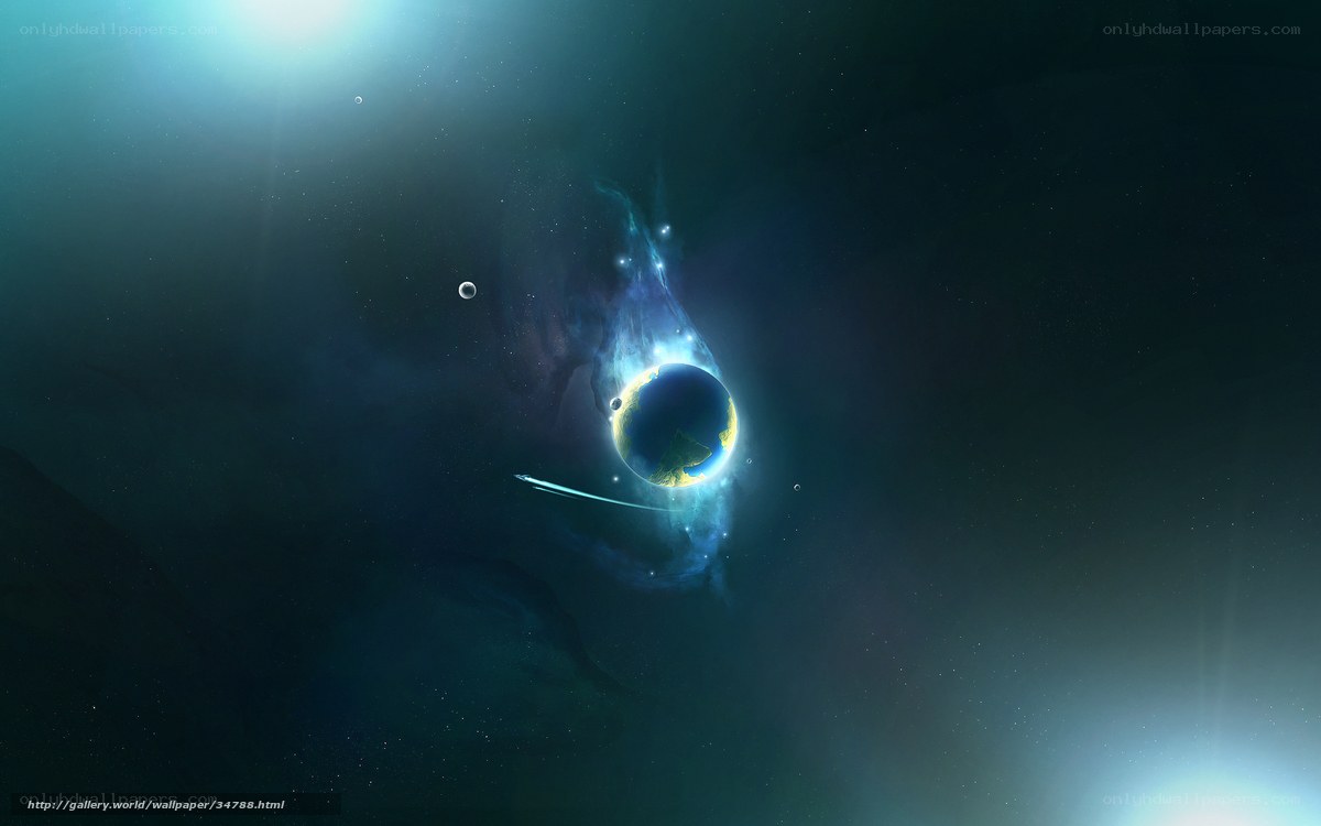 Earth in a cosmic nebula