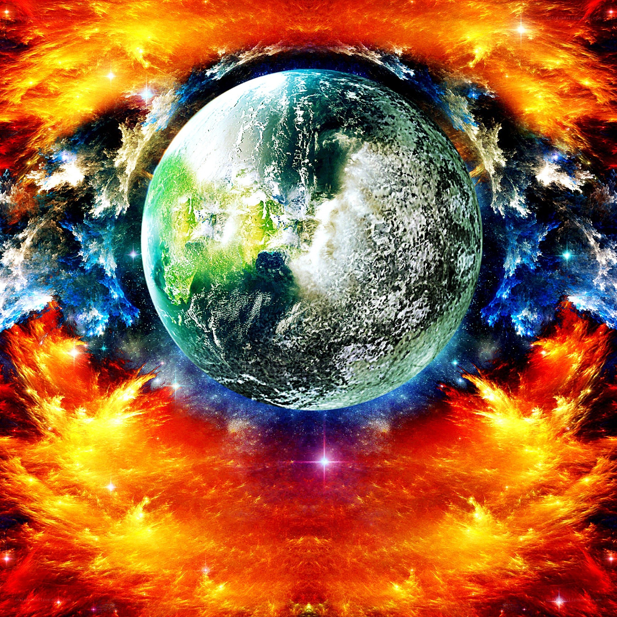 Earth in a cosmic storm