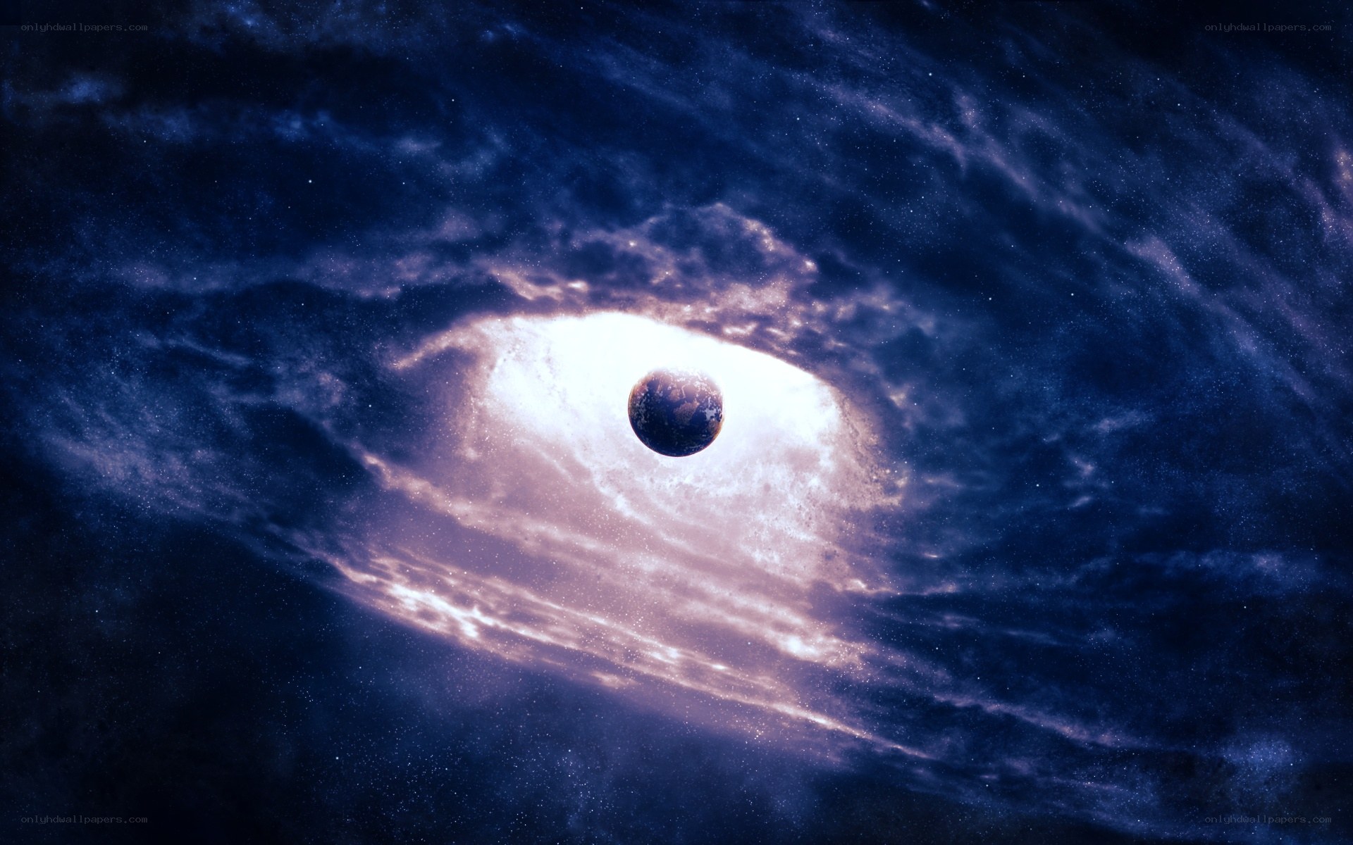 Earth in a cosmic vortex